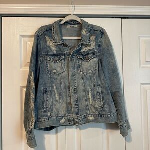 refuge Distressed Jean Jacket